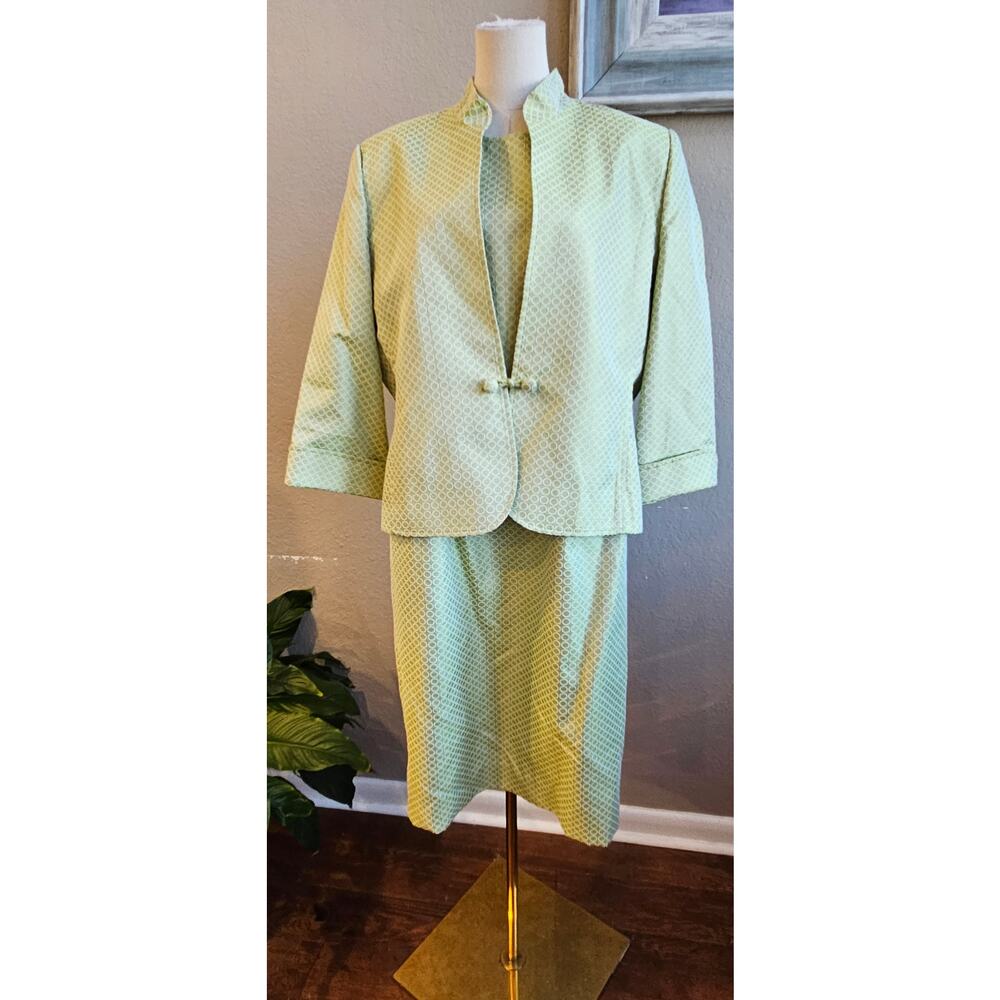 Henry Lee Women's Asian Mandarin Jacket‎ and Dress Suit Lime Size 16 Lime Green